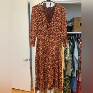 Madewell Floral Midi Dress